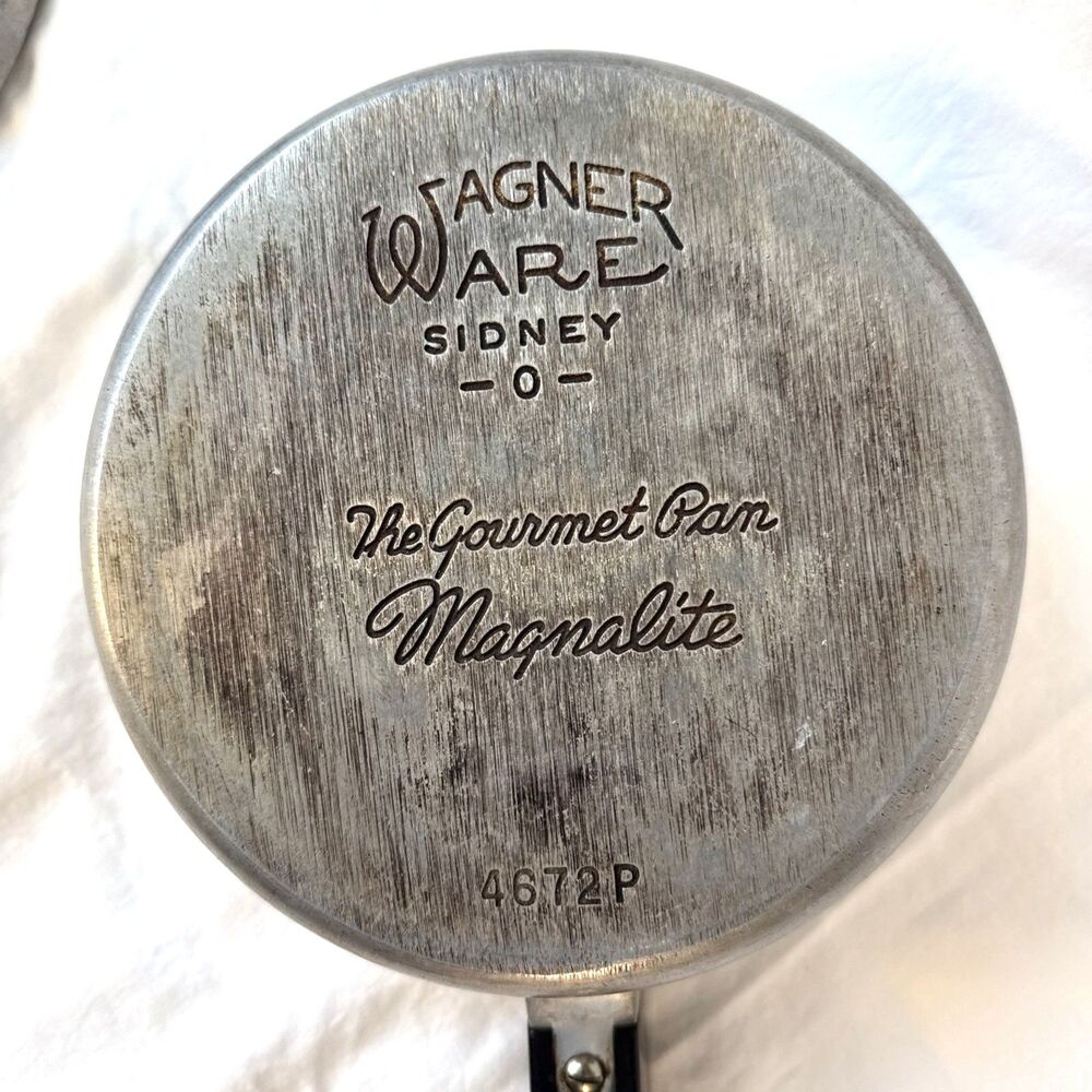 Wagner Ware Magnalite 4672-P Gourmet Pan Sidney-O Silver Vintage Cookware Set - Picture 5 of 6